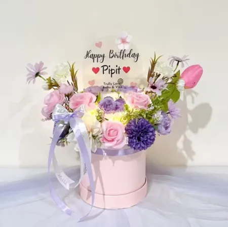 Bloom Box Akrilik Ucapan Ulang Tahun Cirebon